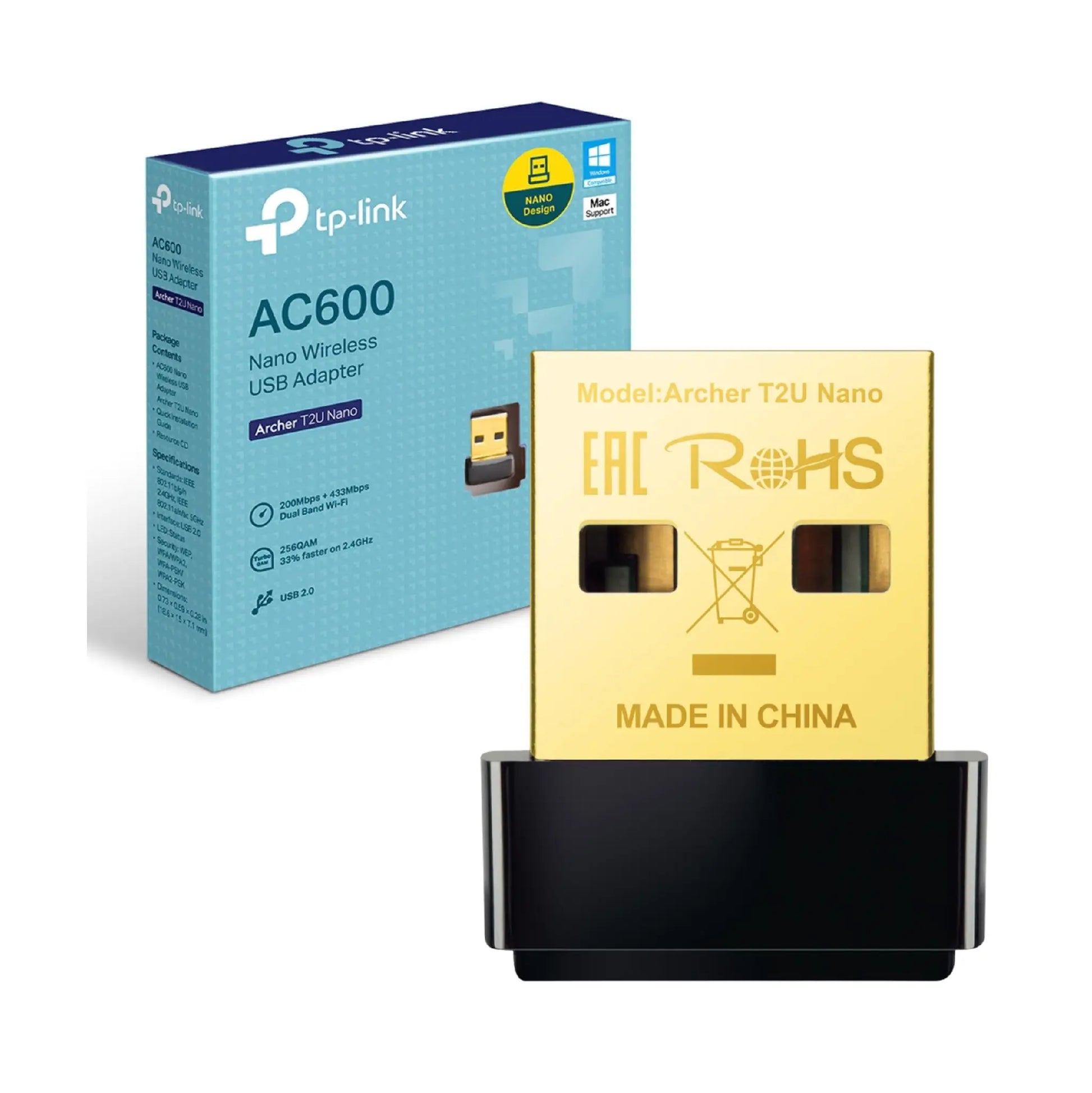 TP-Link Archer T600U Nano AC600 USB WiFi Adapter-1