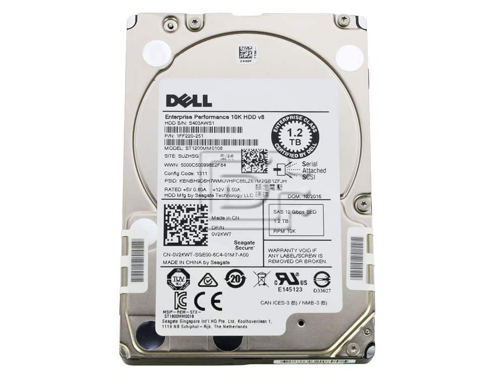 Harddisk fra DELL, model ST1200MM0108