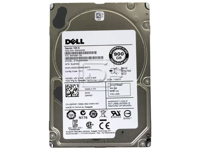 Harddisk fra Dell, modell ST900MM0006