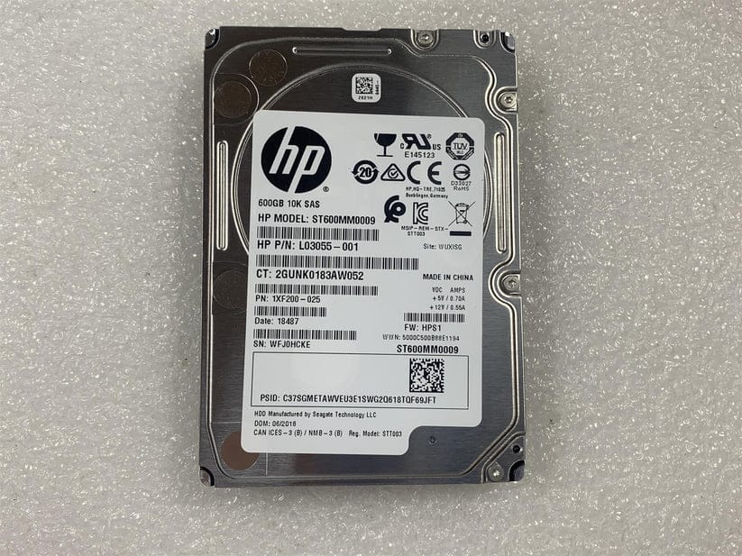 Harddisk fra HP, modell ST600MM0009