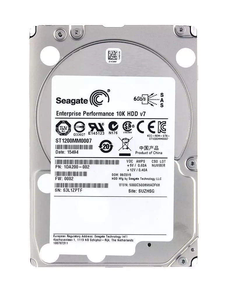 1.2 TB Seagate SAS-harddisk for servere og lagringssystemer