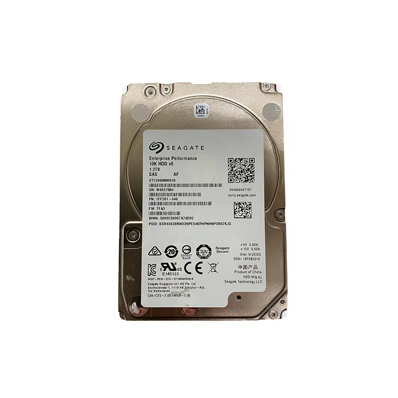 1.2 TB Seagate SAS-harddisk for servere og lagringssystemer