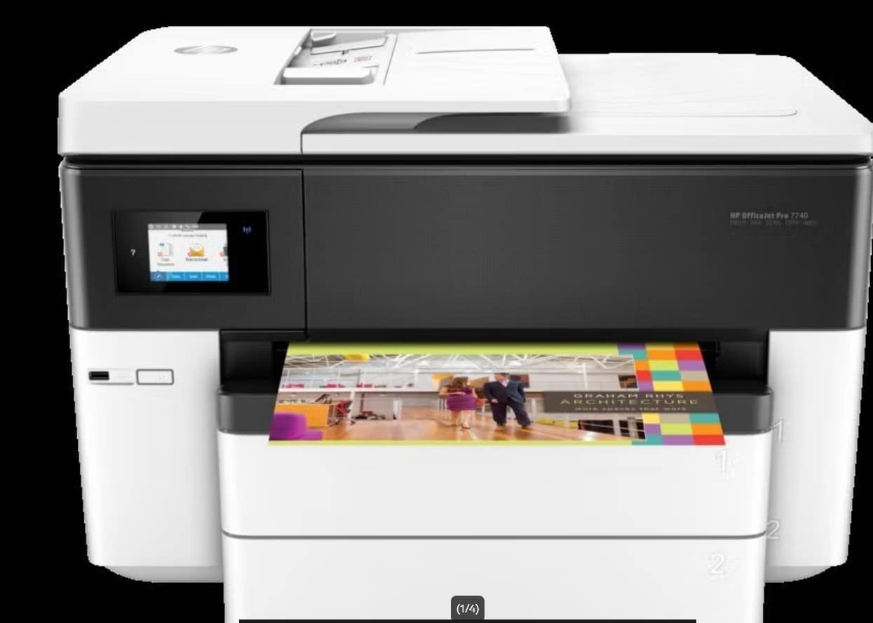 HP OfficeJet Pro 7740 bredformat Alt-i-ett-skriver (G5J38A)