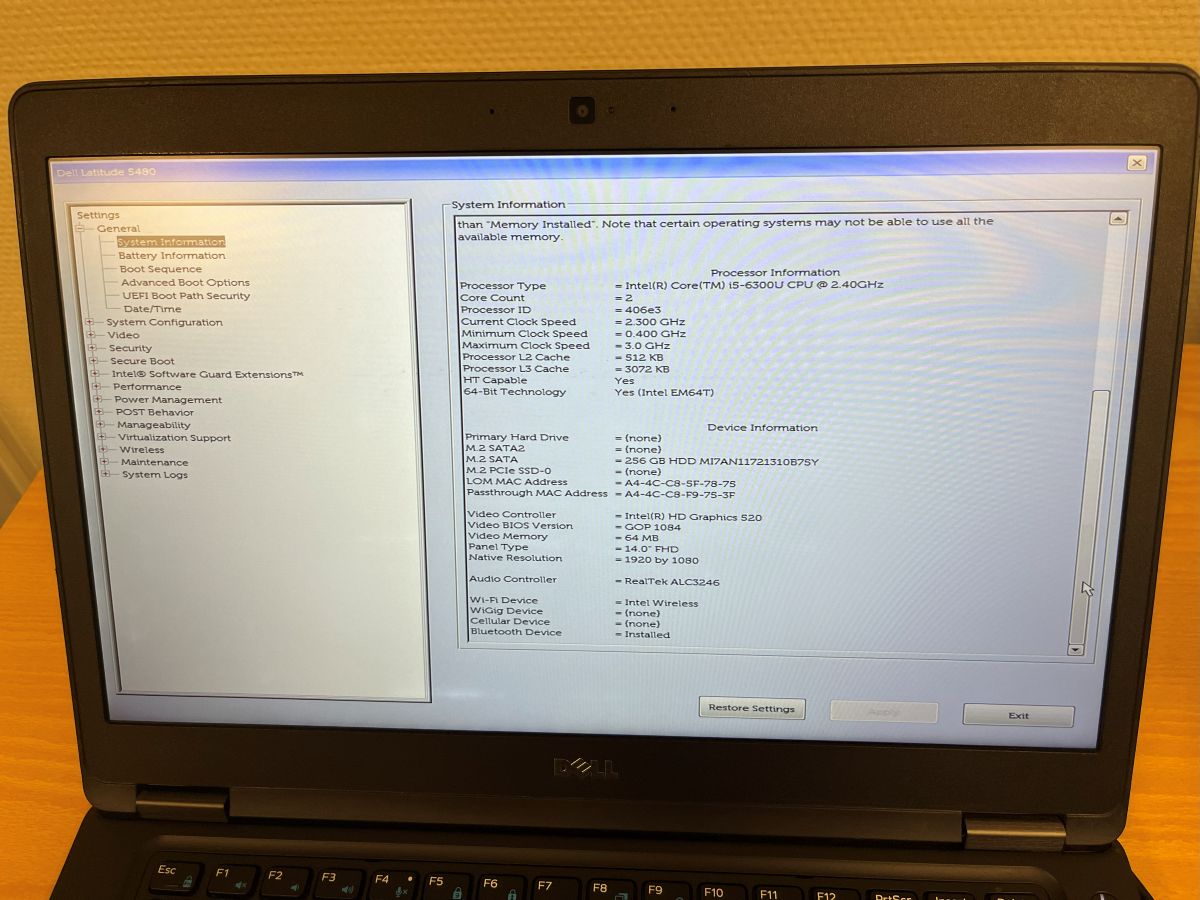 Dell Latitude 5480 i5-6300U 8/256 B-grade