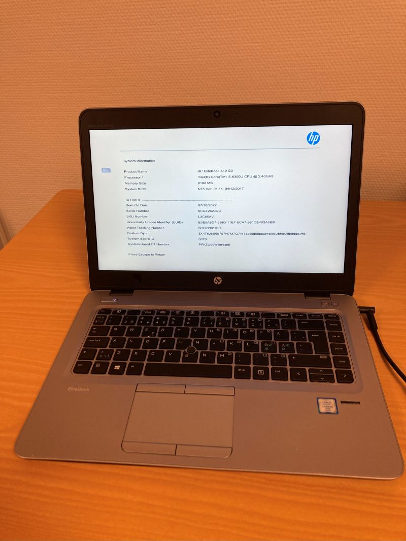 HP Elitebook 840 G3 i5-6300U 8/256-2